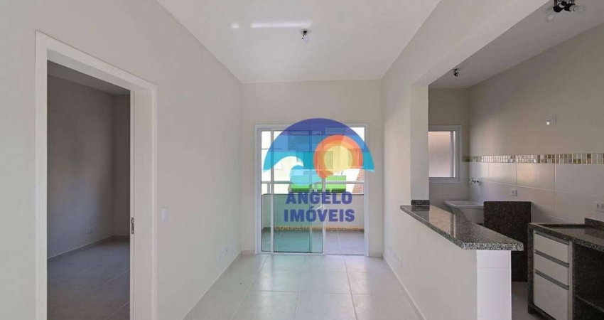 Apartamento com 1 dormitório para alugar, 43 m² por R$ 1.841,90/mês - Centro - Peruíbe/SP