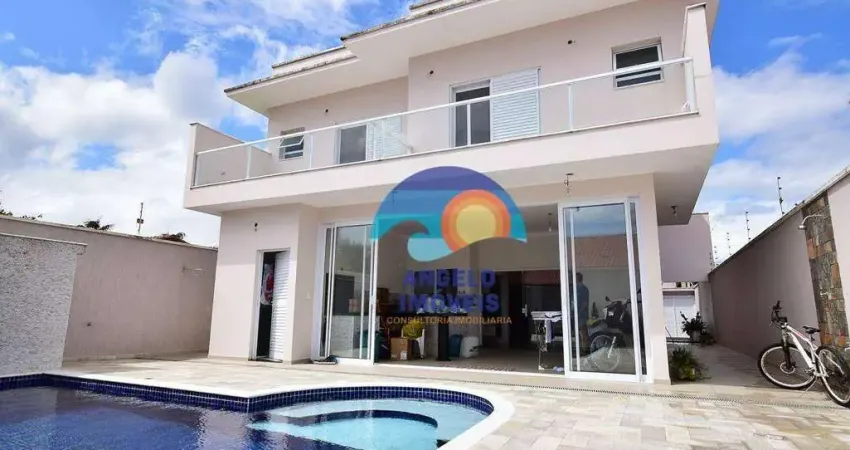 Sobrado lado praia com 4 dormitórios à venda, 250 m² por R$ 1.500.000 - Cidade Nova Peruibe - Peruíbe/SP