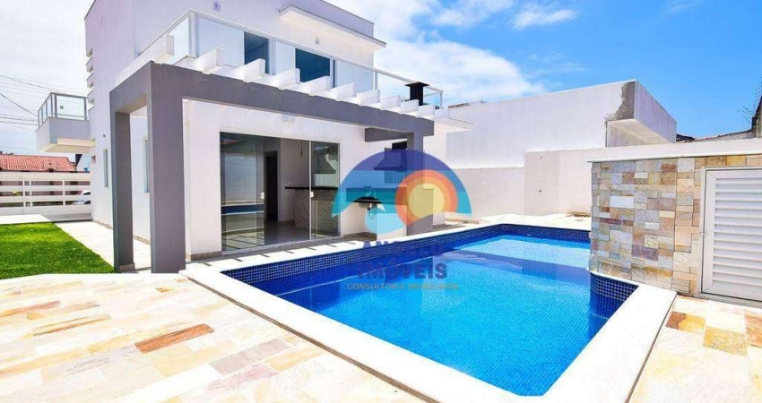 Belíssimo sobrado a 200 metros do mar com 4 dormitórios à venda, 158 m² - Jardim Icaraíba - Peruíbe/SP