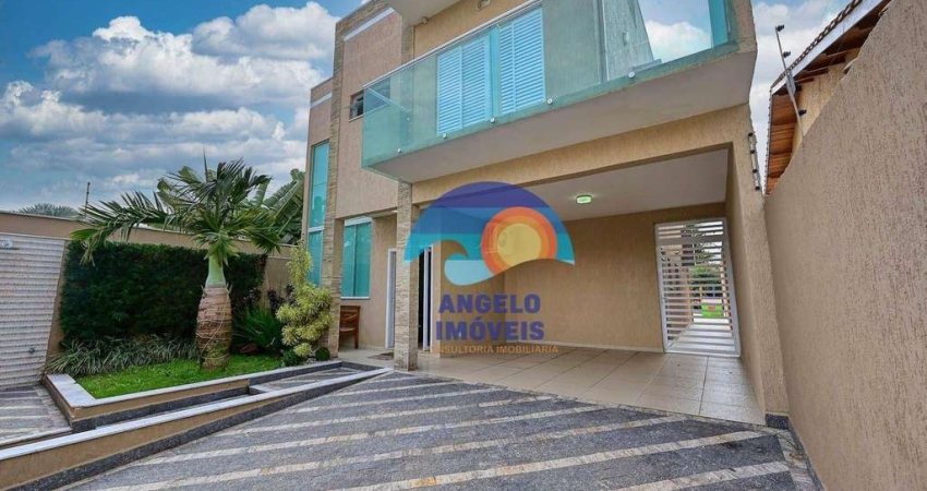 Lindo sobrado de porteira fechada com 4 dormitórios à venda, 241 m² por R$ 1.100.000 - Estância Balneária Maria Helena Novaes - Peruíbe/SP