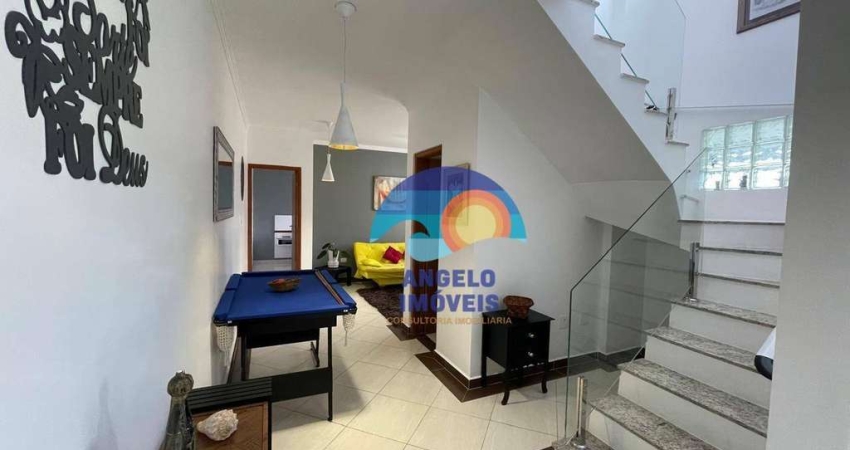 Cobertura com 3 suítes, 80m da praia, à venda por R$ 700.000 - Jardim Solemar - Praia Grande/SP