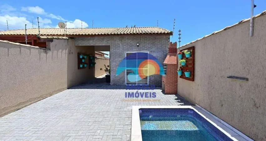 Casa com 2 dormitórios à venda, 60 m² por r$ 349.000,00 - balneário são joão batista ii - peruíbe/sp