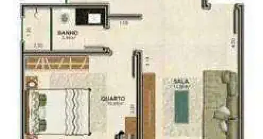 Apartamento à venda, 1 quarto, 1 vaga, Lidice - Uberlândia/MG