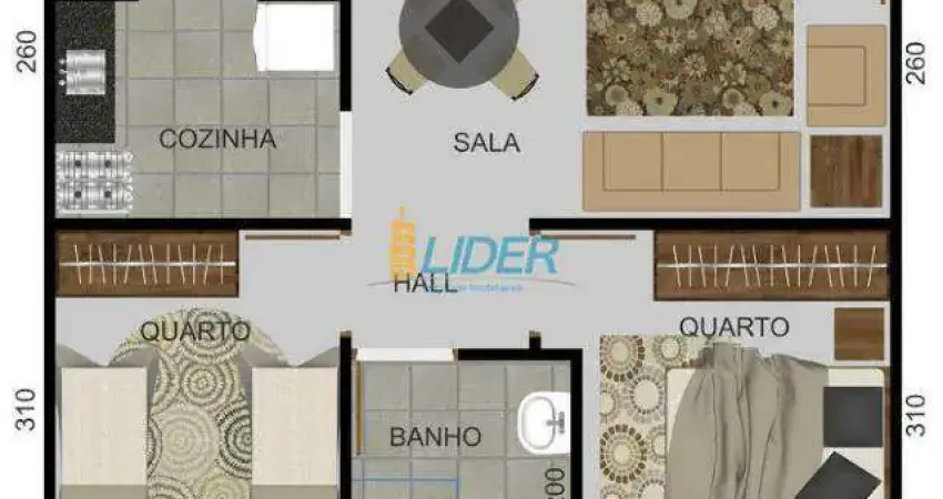 Apartamento à venda, 2 quartos, 1 vaga, Shopping Park - Uberlândia/MG