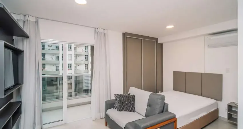 Locação - studio no independência 915, no centro, com móveis planejados, vista e lazer completo