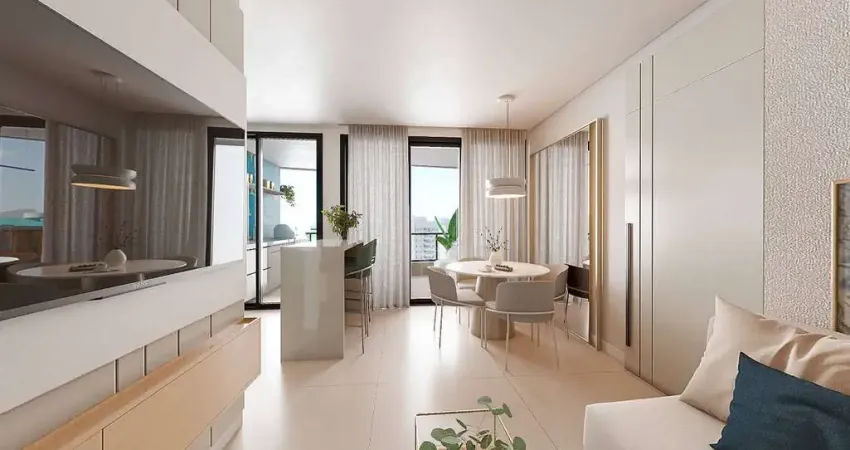 Cobertura duplex com 03 quartos, sendo 2 suítes no alto dos passos