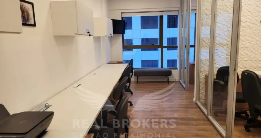 Ed. nwt - sala comercial para locação mobiliada em alphaville