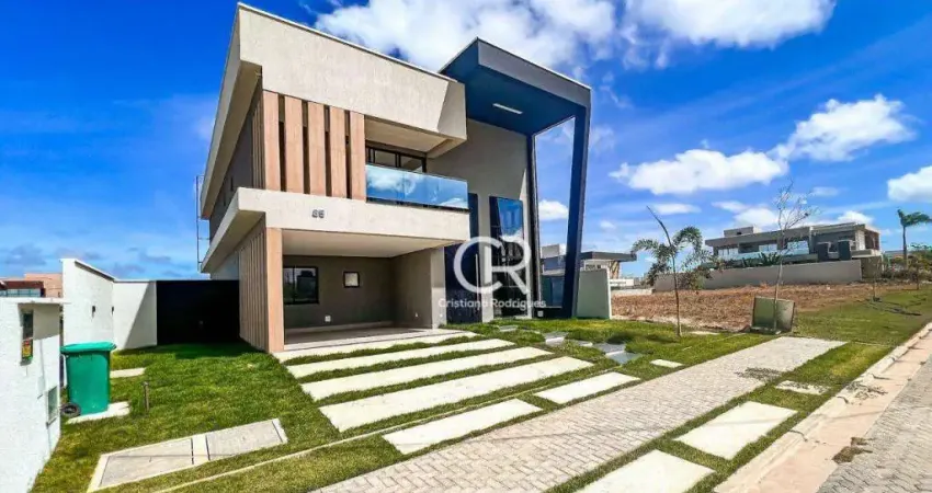 Casa Duplex de Alto Padrão com 4 Suítes à venda, Energia Solar e Boiler  - Cidade Alpha - Eusébio/CE