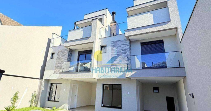 Triplex novos no Capão Da Imbuia, terraço com churrasq. preparo p Jacuzzi