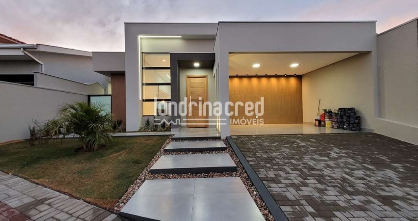 Casa em Conceito aberto com 03 dormitórios sendo 01 suite no Condominio Morada das Flores em Cambé-