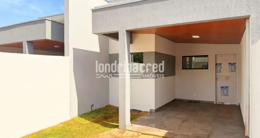 Casa geminada região sul 3 quartos, 2 suites, 1 vaga, 125m², ouro branco/ franciscato, londrina - p