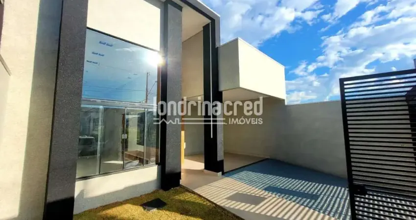 Casa moderna no Santo Amaro em Cambé Terreno com 155,62m² contendo 03 dormitórios sendo 01 suite!