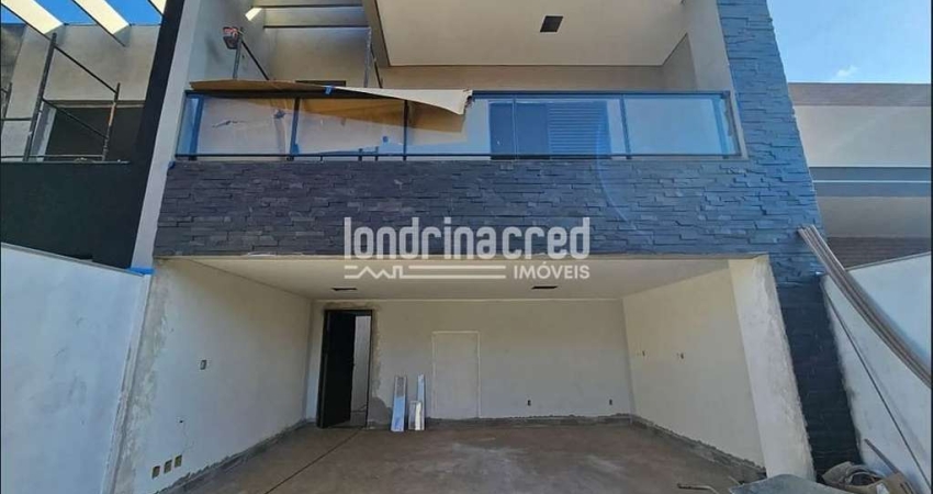 Lindo Sobrado Amplo e Moderno em Londrina: 205,70 m², 3 Suítes (1 Master com Hidro), Área Gourmet,
