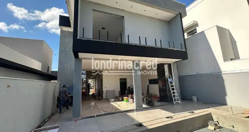 Casa de Alto Padrão em Condomínio na Região Leste de Londrina: 3 Suítes, Piscina Privativa, Carrega