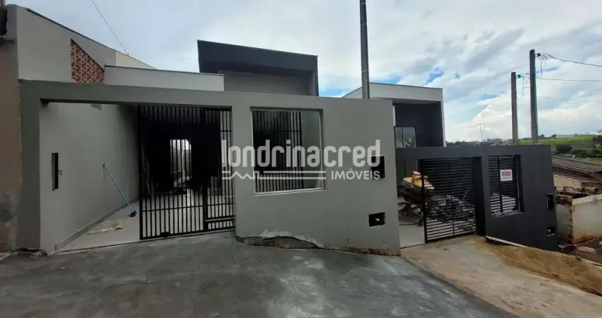 Casa em construção no Jardim Casa Grande, Ibiporã: 3 quartos, sendo 1 suíte, 2 banheiros, 2 vagas d