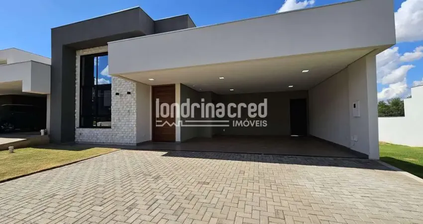 Lançamento Exclusivo – Casa térrea no Cond. Bellevie | 3 suítes, home office, pé-direito duplo e es