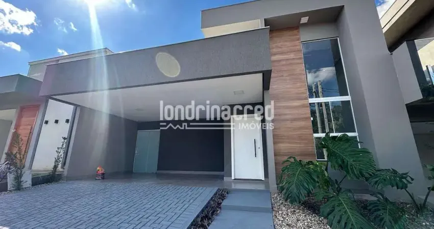Linda casa térrea em condomínio fechado com 3 quartos, spa, cozinha gourmet e lazer completo com se