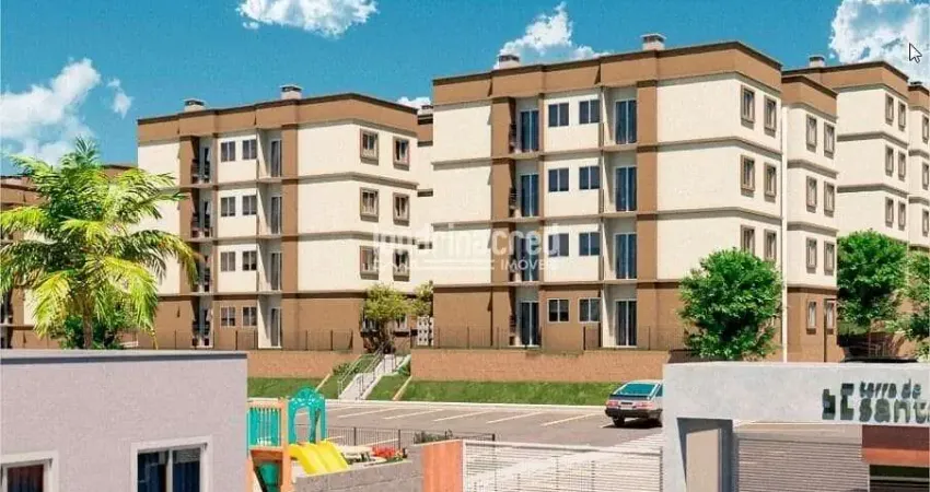 Apartamento no Terra de Santa Cruz II em Ibiporã, 2 dormitórios, sacada com churrasqueira, 45m², 1