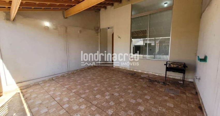 Casa à venda em Londrina próximo à BR-369 com 3 quartos (1 suíte), sala e cozinha integrada, 2 vaga