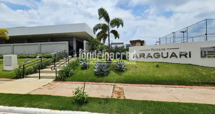 Terreno à venda no condomínio araguari, zona leste de londrina, 252m² com declive, em condomínio fe