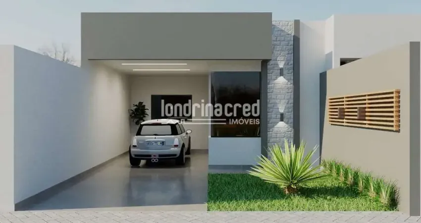 Casa moderna no jardim terra vermelha – 3 dormitórios (1 suíte), pé-direito alto, gesso, led, churr