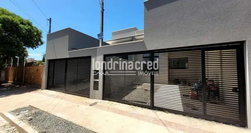 Casa geminada na zona leste de londrina com 3 dormitórios (1 suíte), sala ampla, cozinha, 2 banheir