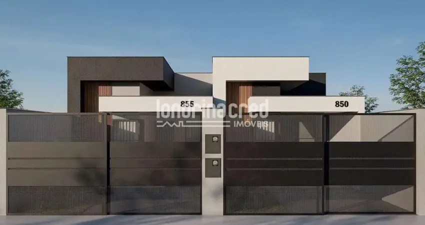 Casa no pequena londres com 3 dormitórios, suíte, sala com gesso e led, cozinha com ilha, jardim de