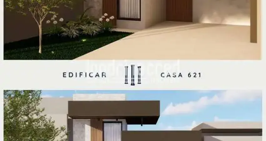 Casa moderna na zona oeste: 3 quartos, suíte, 2 vagas, 91m² de construção, 180m² de terreno, área g