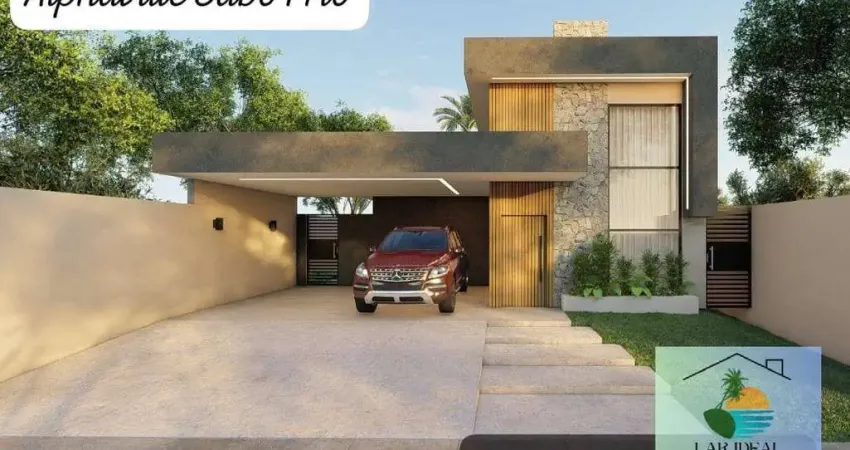 Casa na planta alto padrão em terras alphaville -cabo frio-rj