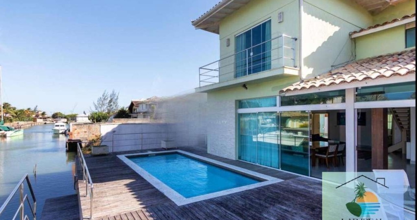 Casa Pé na Água com Piscina e 6 Quartos na Marina – Búzios/RJ