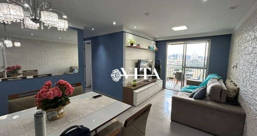 Apartamento com 3 dormitórios para alugar, 76 m² por R$ 3.575,00/mês - Picanco - Guarulhos/SP