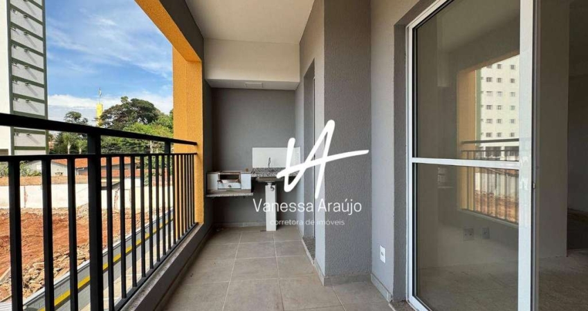 Apartamento com 2 dormitórios com suíte 60m² à venda, 60 m² por R$ 372.000 - Jardim São Carlos - Sumaré/SP