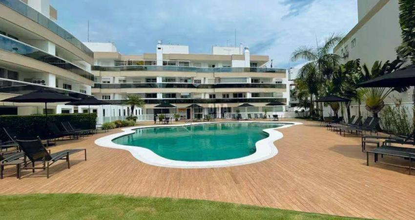 Excelente apto 2 dorm (suite), condomínio alto padrão, Jurerê