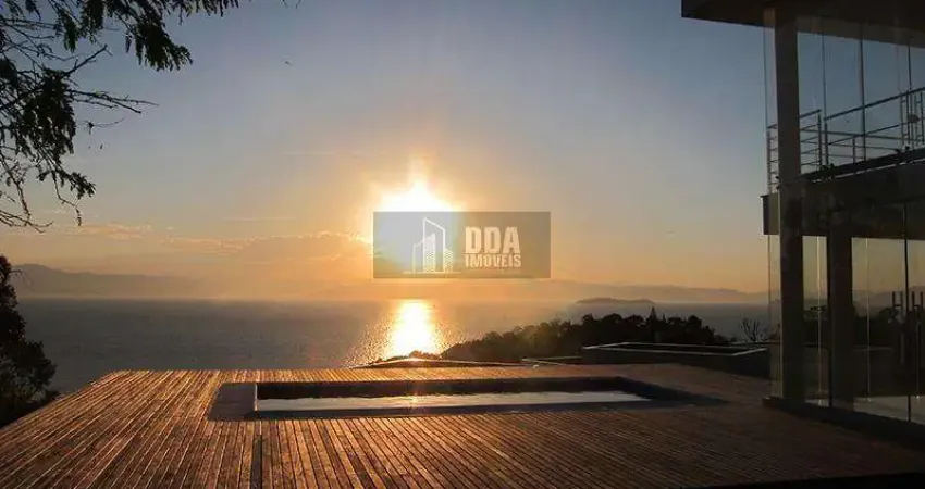 Casa alto padrão 3 suítes, vista mar, cacupé - florianópolis