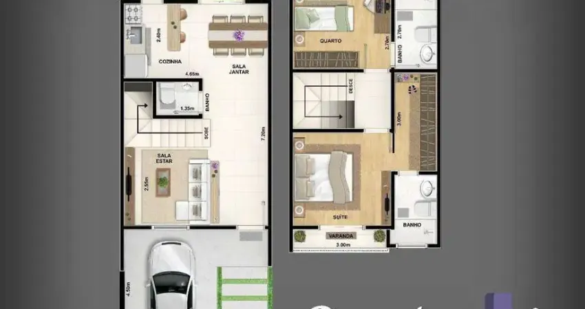 Casa em condomínio fechado com 2 quartos à venda na Rua Doutor Américo Figueiredo, Jardim Simus, Sorocaba