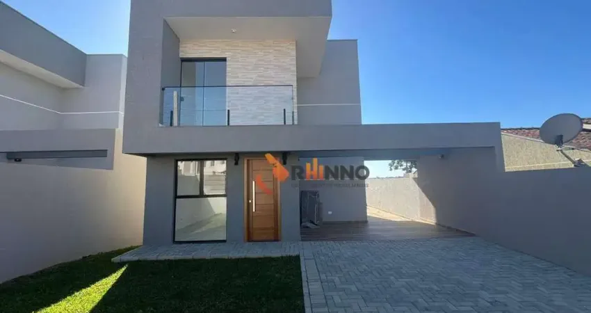 Sobrado Novo com 3 Dormitórios, 1 Suíte, 92 m² no Jardim Paulista - Campina Grande do Sul/PR