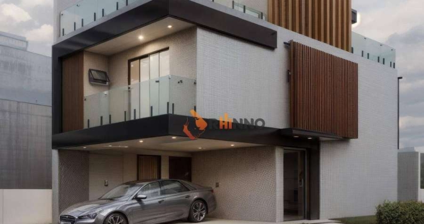 Casa Triplex em condomínio, com 3 suítes, 158,13m² no bairro Costeira em São José dos Pinhais.