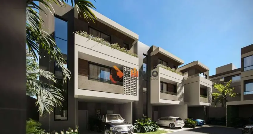 Casa triplex com 3 suítes à venda, 192 m² no bairro água verde - curitiba/pr