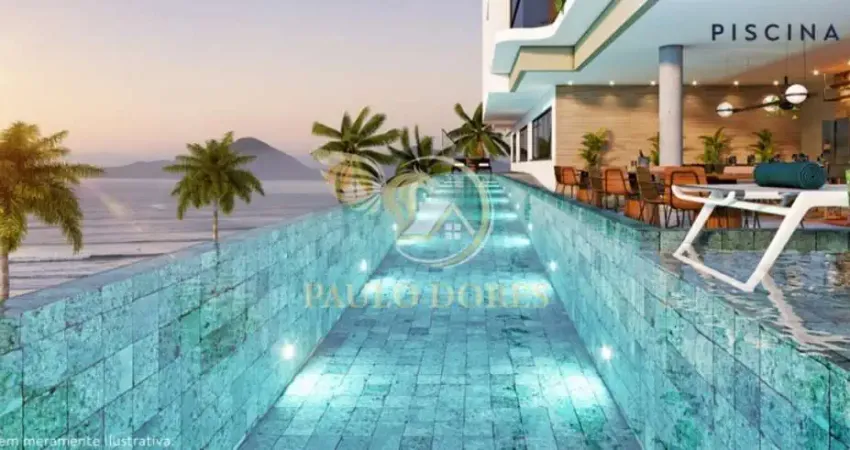 APARTAMENTO À VENDA COM 2 DORMITÓRIOS FRENTE MAR EM CARAGUATATUBA-SP