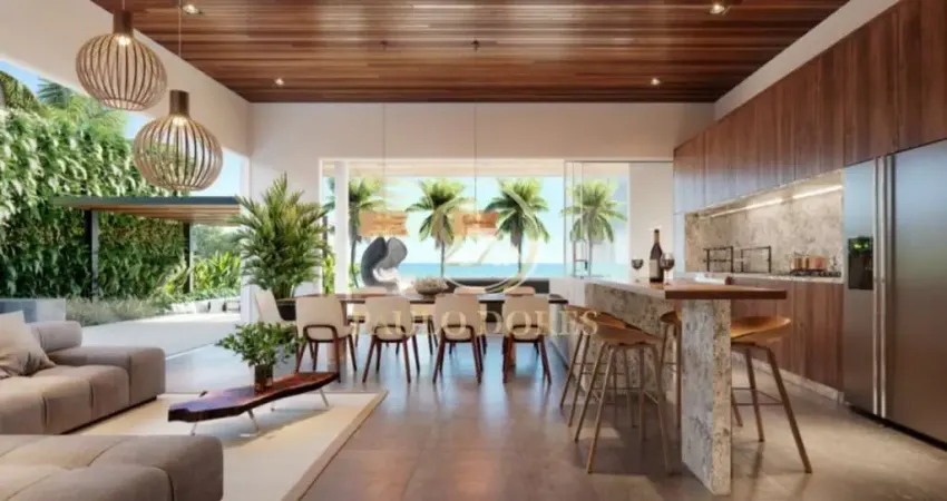 APARTAMENTO DE ALTO PADRÃO COM 3 SUÍTES FRENTE MAR NO ITAGUÁ EM UBATUBA-SP