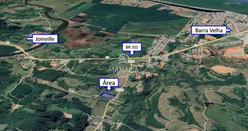 Área à venda, 19541 m² por r$ 3.700.000,00 - sertãozinho - barra velha/sc