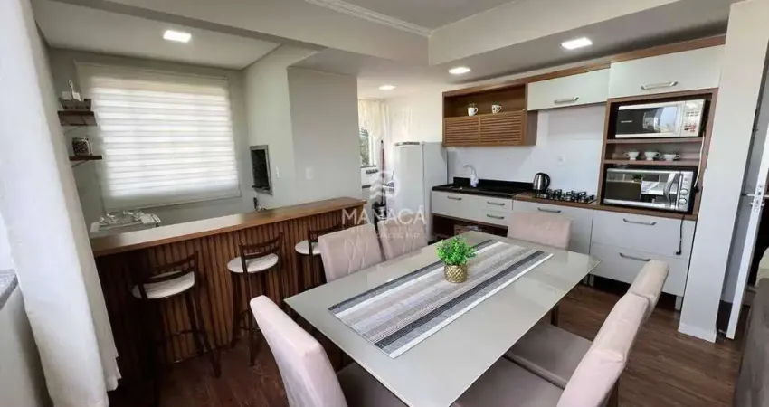 Apartamento vista mar, mobiliado, 3 quartos sendo 1 suíte, garagem coberta