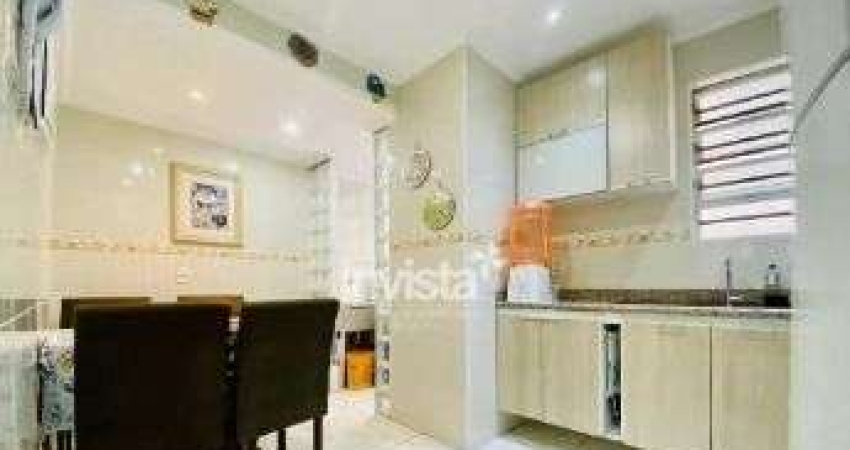 Apartamento com 2 dormitórios à venda, 60 m² por R$ 385.000,00 - Gonzaga - Santos/SP