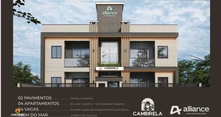 Apartamento com dois dormitórios, sendo um suíte R$379.000 a 800m do mar em Bal.