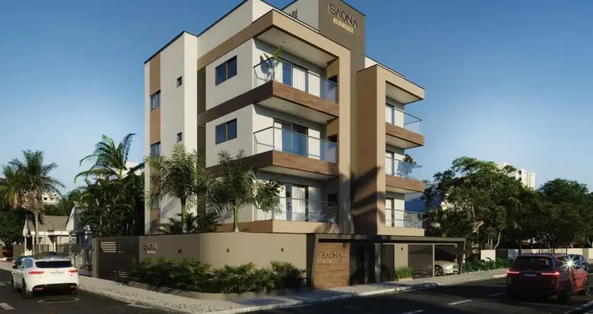 Apartamento com 2 dormitórios  e 2 vagas à apenas 350m do mar em bal. piçarras -