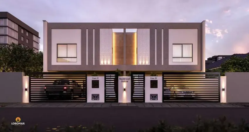 Sobrado em construção, com 3 dormitórios no itacolomi em balneário piçarras-sc