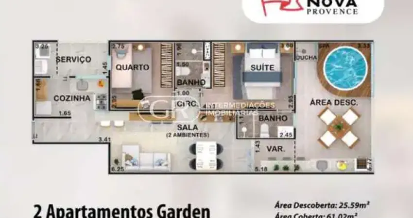 Apartamento com 3 quartos à venda no Jardim Provence, Volta Redonda 