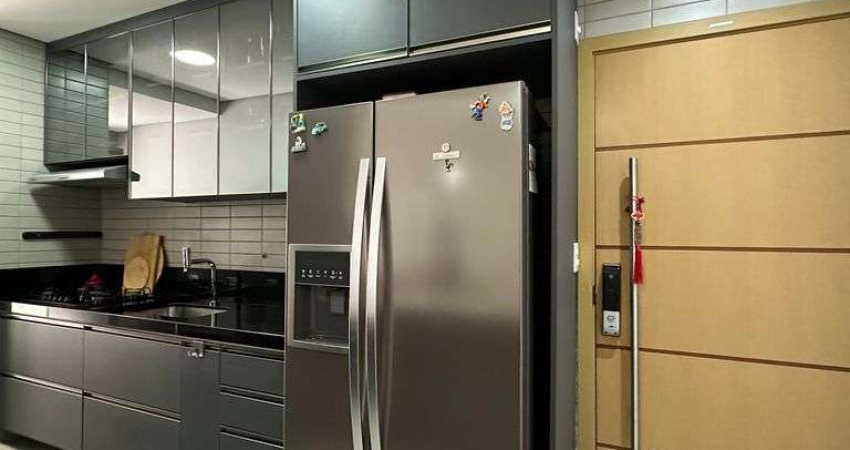 Apartamento 2 dormitório com suíte e varanda gourmet na Aparecida  Praiamar