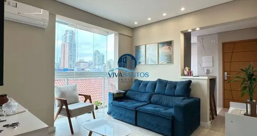 Apartamento com 2 dormitórios com suíte no Campo Grande - Santos-SP
