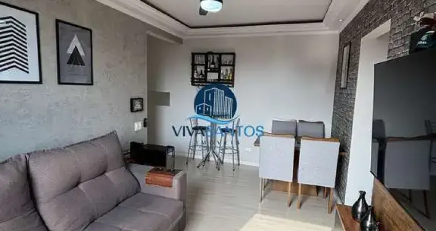 Apartamento com 2 dormitórios grandes no bairro da Aparecida em Santos-SP